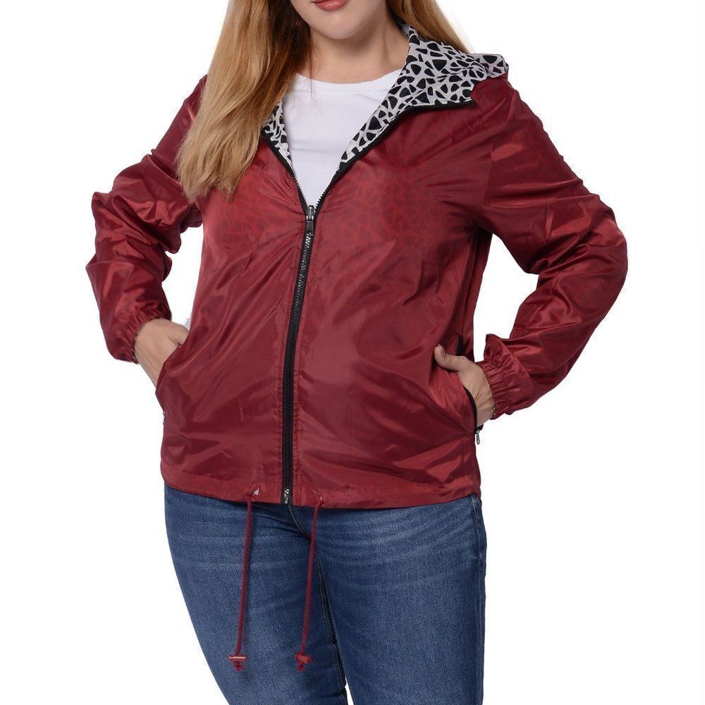 Jacket Geometric Print Weather Resistant - Picture 4 of 5